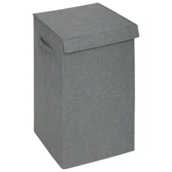 5 Five Simply Smart Panier à linge avec séparateur (H60 cm) Colors béton Gris