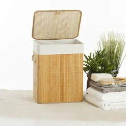 ATMOSPHERA Panier à linge en bambou (H50 cm) Nuevo Naturel Clearance