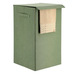 TENDANCE Panier à linge pliable (H60 cm) TissuFlex Vert Outlet