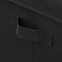 ATMOSPHERA Panier à linge pliable (36 x 36 x 55 cm) Colorama Noir Discount