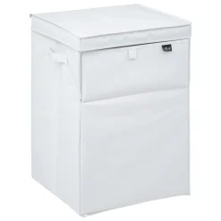 ATMOSPHERA Panier à linge pliable (36 x 36 x 55 cm) Colorama Blanc Online