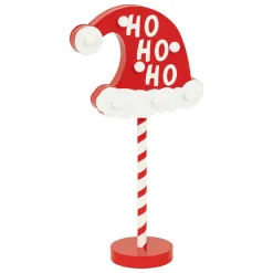 FEERIC LIGHTS Panneau lumineux à piles (H41 cm) Ho Ho Ho Rouge New