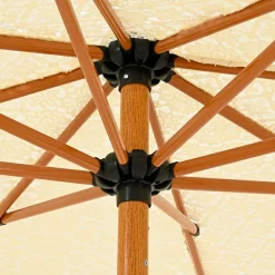 #N/A Parasol de jardin rond à franges (D2 m) Isy Dentelle Beige Best