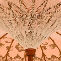 KAEMINGK Parasol de jardin rond à franges (D2 m) Jaipur Beige rosé et dorure Nude Discount