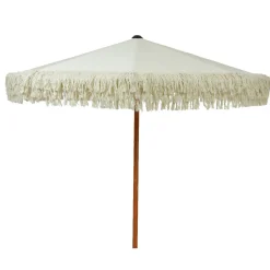 #N/A Parasol de jardin rond à franges (D2 m) Valparaiso Ecru Discount