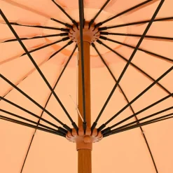 KAEMINGK Parasol de jardin rond à franges (D2.5 m) Mexico Rose Pêche Sale