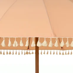 KAEMINGK Parasol de jardin rond à franges (D2.5 m) Mexico Rose Pêche Sale