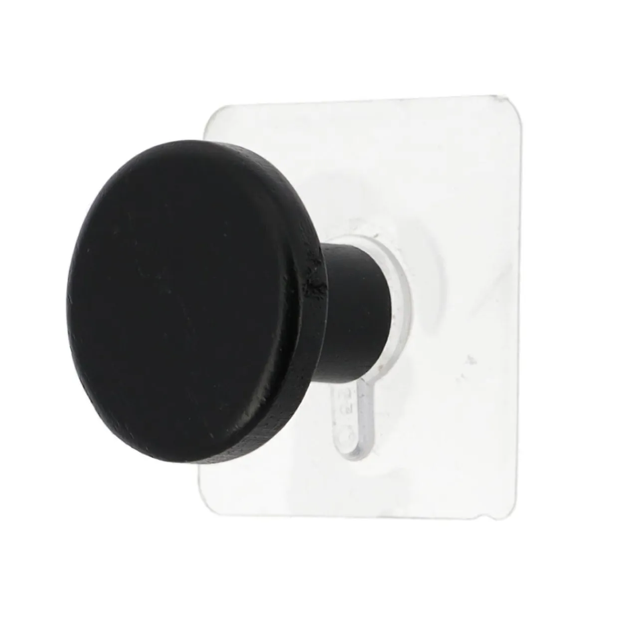 TENDANCE Patère adhésive (D4,5 cm) Easy Chic Noir Clearance