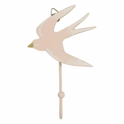 OSTARIA Patère enfant bois Oiseau Rose Online