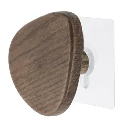 TENDANCE Patère murale adhésive (D9,5 cm) Galet Marron Sale