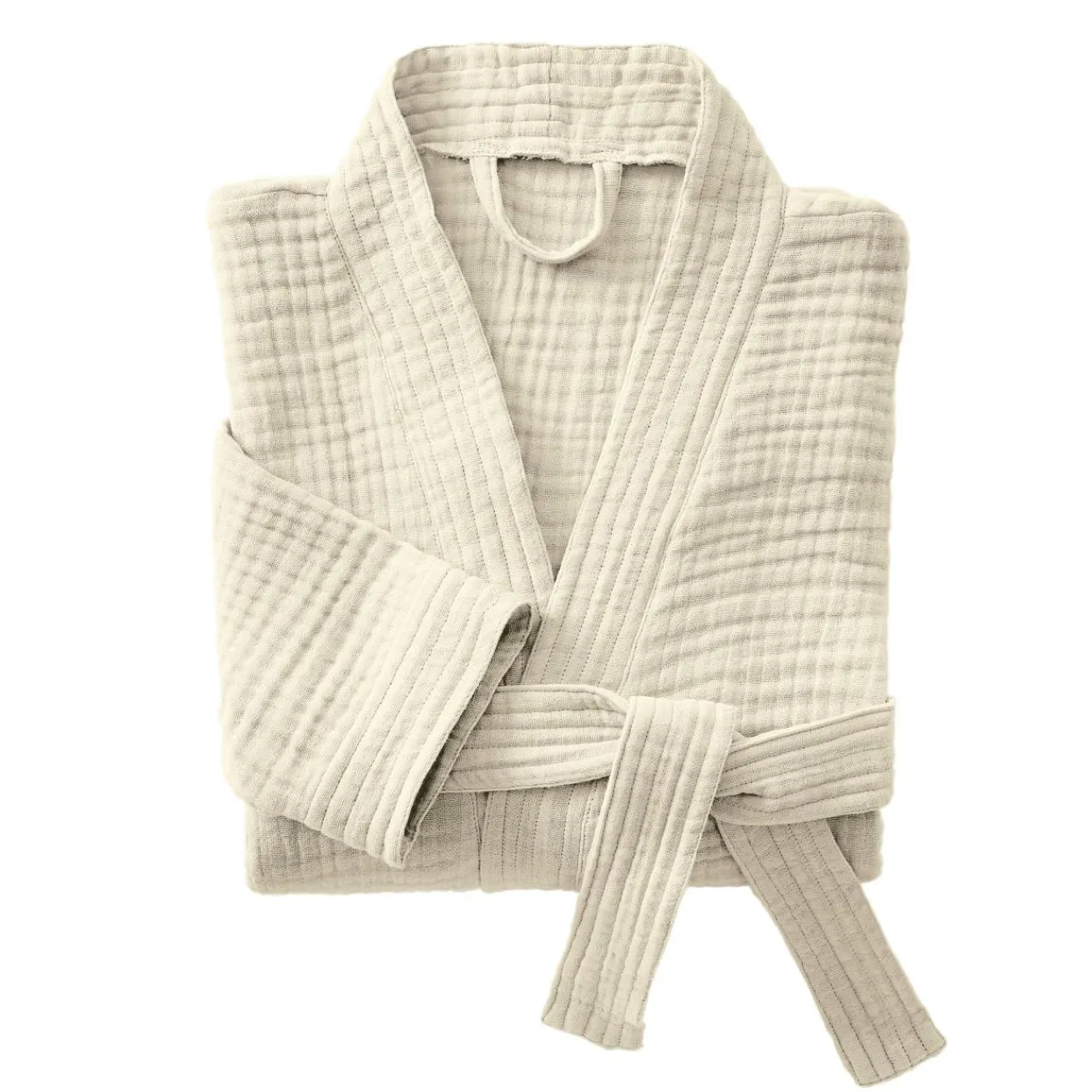 EMINZA Peignoir de bain gaze de coton L/XL Gaïa pampa Beige Sale