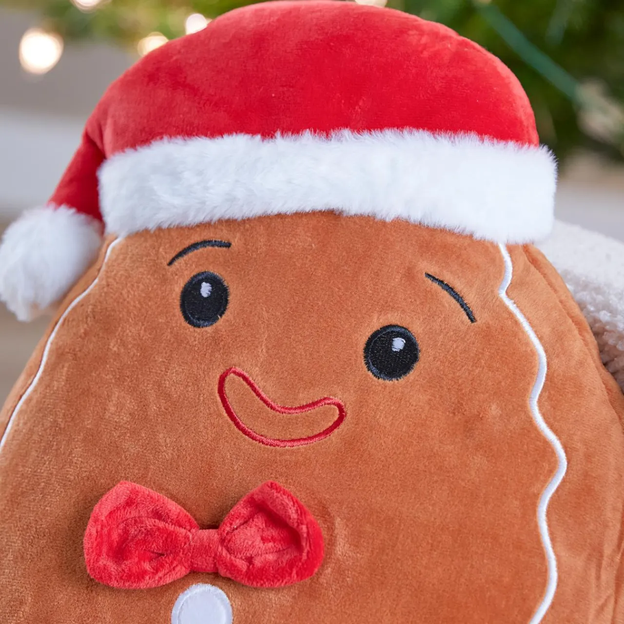 JJA Peluche (H35 cm) Joyeux Pain d'épices et rouge Marron