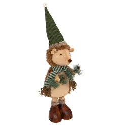 JJA Peluche jambes téléscopiques (H95 cm) Hérisson de la forêt et vert Beige Outlet