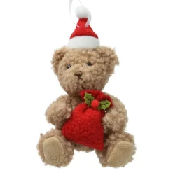 KAEMINGK Peluche à suspendre (H14 cm) Lison Ourson mignon Rouge