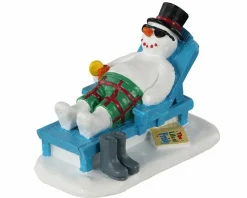 LEMAX Personnage Bonhomme de neige au repos Clearance