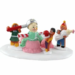 LEMAX Personnages Bonhomme de neige triple boule Discount