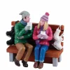 LEMAX Personnages Chocolat chaud sur un banc Sale