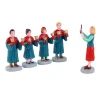 LEMAX Personnages Chorale complète avec clochette Hot