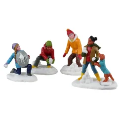 LEMAX Personnages (Lot de 4) Bataille dans la neige Online