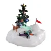 LEMAX Personnages à piles Ailes d'ange dans la neige