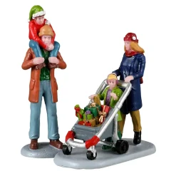 LEMAX Personnages Shopping en famille pour les fêtes de fin d'année Clearance