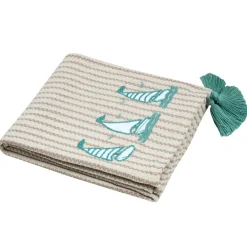 STOF Plaid coton recyclé canapé (125 x 150 cm) Barbade Ecru