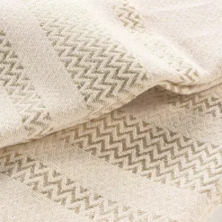 DOUCEUR D'INTERIEUR Plaid coton (125 x 150 cm) Doreline Ecru Hot