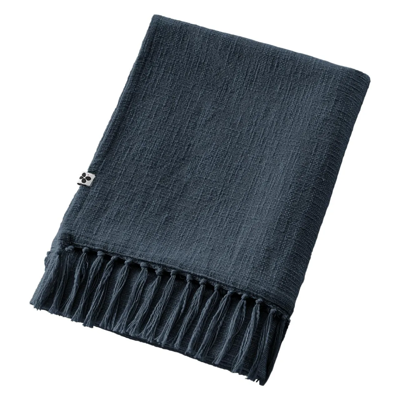 L'EFFET PAPILLON Plaid coton (180 x 220 cm) Sixtine Bleu nuit Outlet