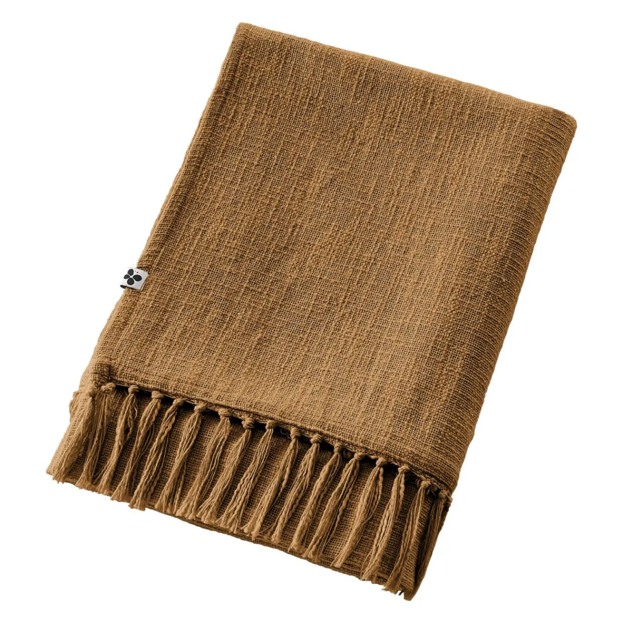 L'EFFET PAPILLON Plaid coton (180 x 220 cm) Sixtine Camel Best