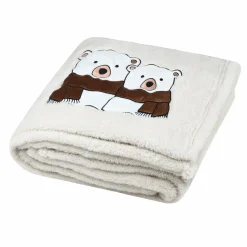 STOF Plaid de Noël (150 cm) Douillet Ecru Online
