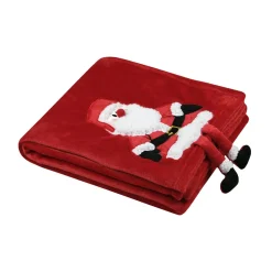STOF Plaid de Noël (125 x 150 cm) Edgard Père Noël Rouge Online