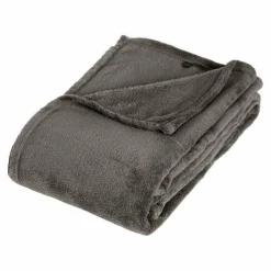 ATMOSPHERA Plaid doux (230 cm) Tendresse Gris Outlet