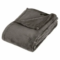 ATMOSPHERA Plaid doux (180 cm) Tendresse Gris Outlet