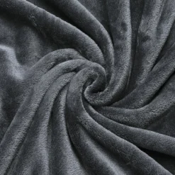 ATMOSPHERA Plaid doux (180 cm) Tendresse Gris Anthracite Discount