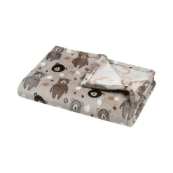 STOF Plaid doux enfant (70 x 100 cm) Gabin Marron Outlet
