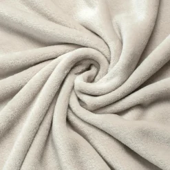 EMINZA Plaid doux flanelle (125 x 150 cm) Didou grège Beige