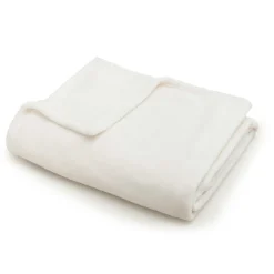 EMINZA Plaid doux flanelle (130 x 180 cm) Didou Ivoire Hot