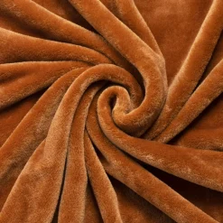 EMINZA Plaid doux flanelle (125 x 150 cm) Didou Cuivre Clearance