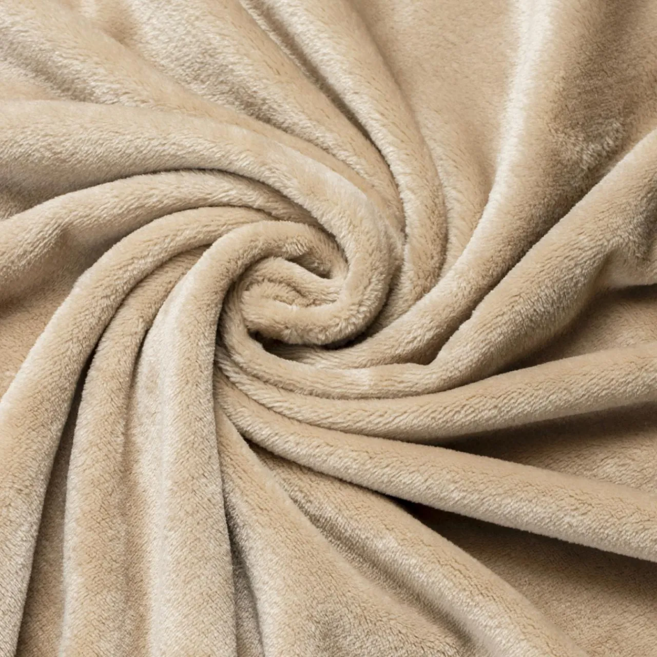 EMINZA Plaid doux flanelle (125 x 150 cm) Didou glacé Marron Clearance
