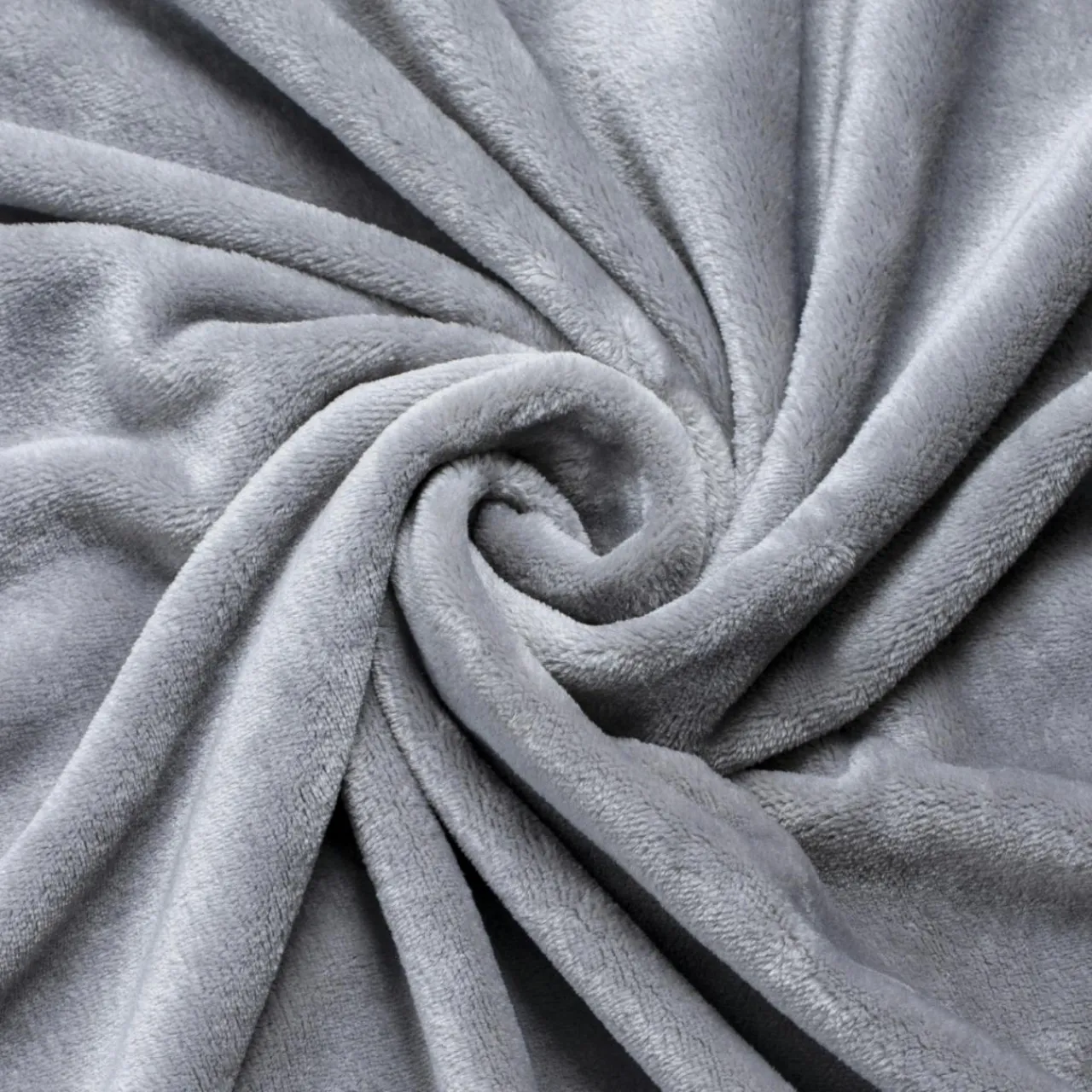 EMINZA Plaid doux flanelle (125 x 150 cm) Didou Gris clair