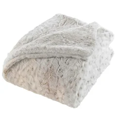 douceur d'intu017drieur Plaid fausse fourrure (220 x 240 cm) Alaska Ecru Best