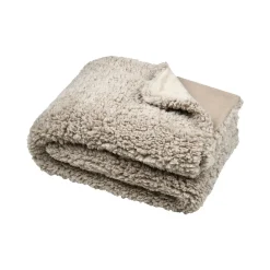 STOF Plaid fausse fourrure (130 x 150 cm) Dudley Taupe Clearance