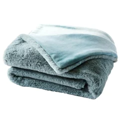 EMINZA Plaid fausse fourrure (140 x 200 cm) Finn Bleu