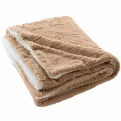 douceur d'intu017drieur Plaid fausse fourrure (180 x 220 cm) Foxy Taupe Sale