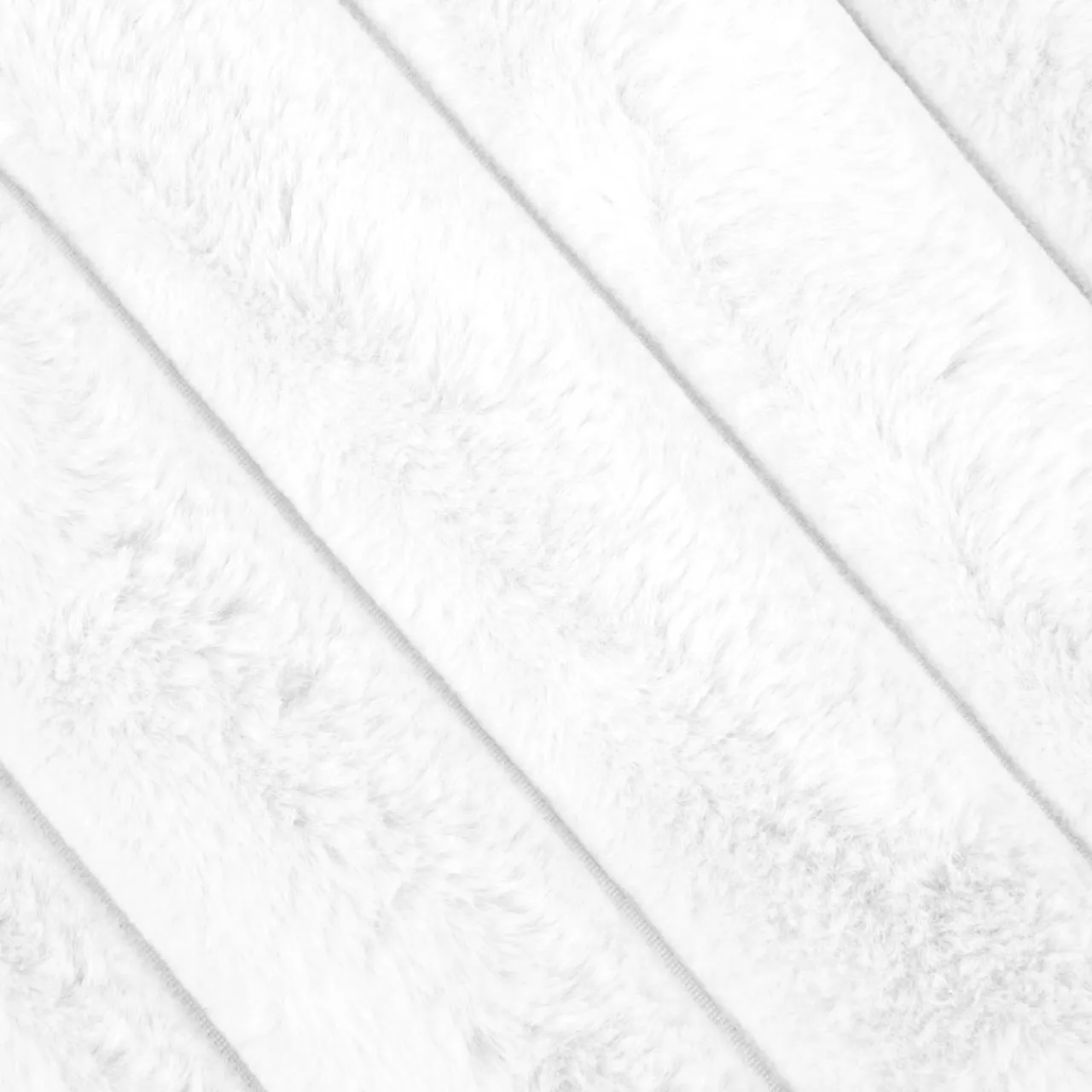 STOF Plaid fausse fourrure (130 x 160 cm) Polary Blanc Beige New