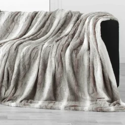 DOUCEUR D'INTERIEUR Plaid fausse fourrure (180 x 220 cm) Sven Beige Discount