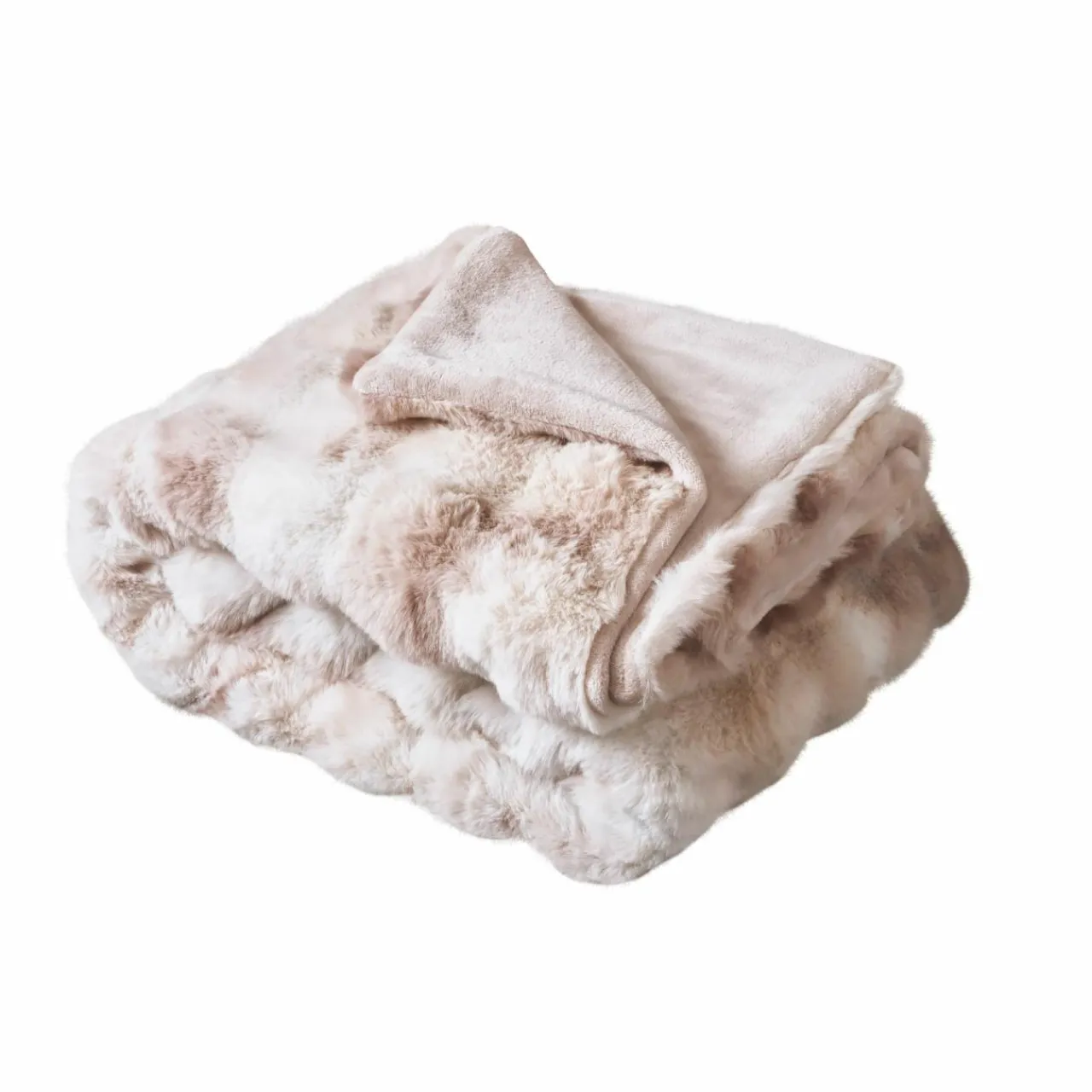 EMINZA Plaid fausse fourrure (140 x 200 cm) Toronto Taupe