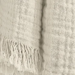 EMINZA Plaid gaze de coton (180 x 220 cm) Gaïa pampa Beige Sale