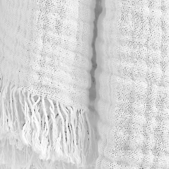 EMINZA Plaid gaze de coton (130 x 160 cm) Gaïa chantilly Blanc Clearance