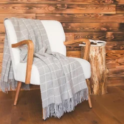 l'Effet Papillon Plaid laine et cachemire (140 x 200 cm) Camille Gris Hot